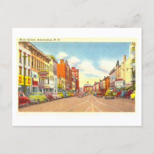  Uitzicht van Amsterdam, New York, Briefkaart