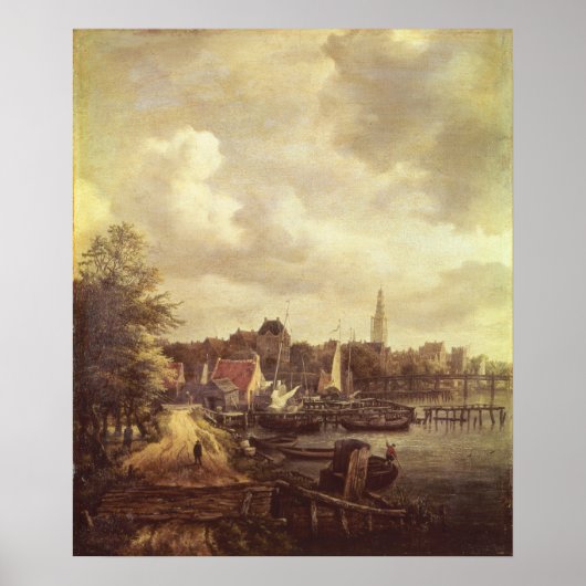 Uitzicht van Amsterdam Poster (Voorkant)