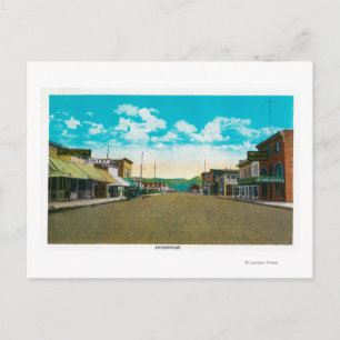 Uitzicht van Anchorage, Alaska Anchorage, AK Briefkaart