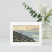 Uitzicht van andere Adirondack Mts boven de wolken Briefkaart (Staand voorkant)