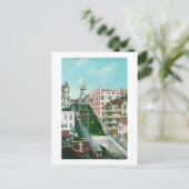 Uitzicht van Angels Flight Trolley Briefkaart (Staand voorkant)