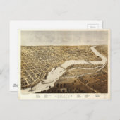 Uitzicht van Appleton, Wisconsin (1867) Briefkaart (Voorkant / Achterkant)