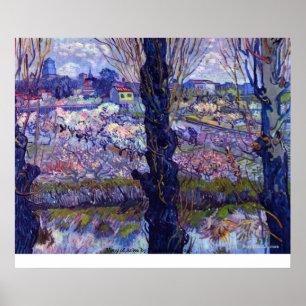Uitzicht van Arles door Vincent van Gogh Poster