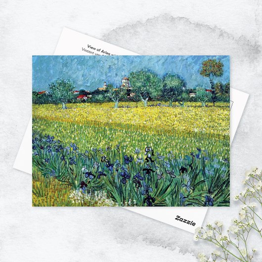 Uitzicht van Arles Irises Vincent van Gogh Briefkaart