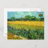 Uitzicht van Arles met Irises op de voorgrond Briefkaart (Voorkant / Achterkant)