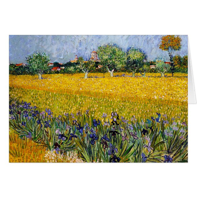 Uitzicht van Arles met verf van Irises Vincent van (Voorkant Horizontaal)