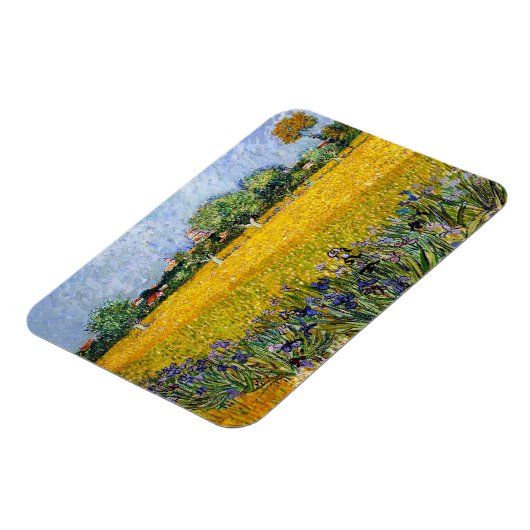 Uitzicht van Arles met verf van Irises Vincent van Magneet (Linkerzijde)