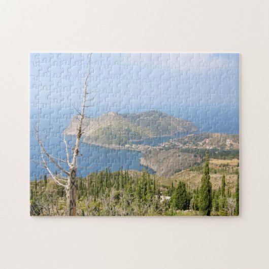 Uitzicht van Assos (Kefalonia) Legpuzzel (Horizontaal)