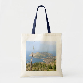 Uitzicht van Assos (Kefalonia) Tote Bag
