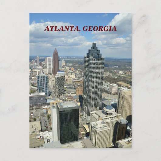Uitzicht van Atlanta, Georgië Briefkaart (Voorkant)