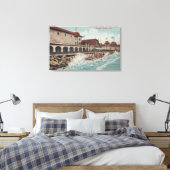 Uitzicht van Auditorium, Casino en Bath House Canvas Afdruk (Insitu (Slaapkamer))