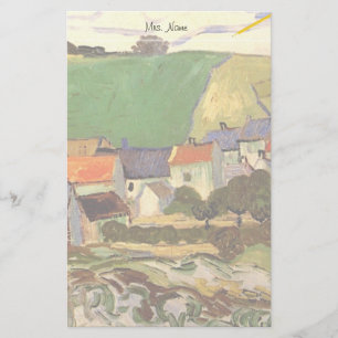 Uitzicht van Auvers Vincent van Gogh. Briefpapier