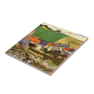 Uitzicht van Auvers Vincent van Gogh. Tegeltje