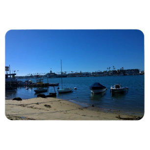 Uitzicht van Balboa Island, Newport Beach, Califor Magneet