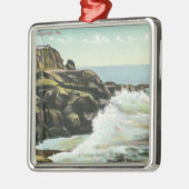 Uitzicht van Bald Head Cliff Metalen Ornament (Links)