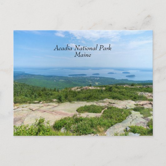 Uitzicht van Bar Harbor Briefkaart (Voorkant)