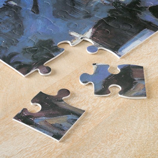 Uitzicht van Barcelona in Night door Walter Gramat Legpuzzel (Zijkant)