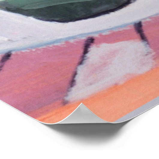 Uitzicht van Bazel en Rijn Poster (Hoek)