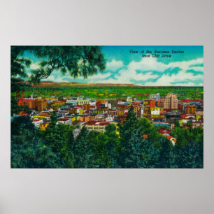 Uitzicht van bedrijfssectie van Cliff Drive Poster