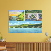 Uitzicht van Ben Jones Canvas Afdruk (Insitu (Woonkamer))