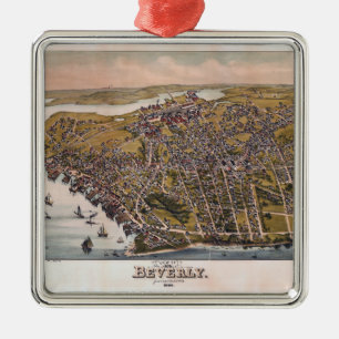 Uitzicht van Beverly, Massachusetts (1886) Metalen Ornament