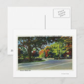 Uitzicht van binnenkomst in het huis van de FDR Briefkaart (Voorkant / Achterkant)