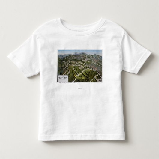 Uitzicht van Bird's Eye in Mountain Kinder Shirts (Voorkant)