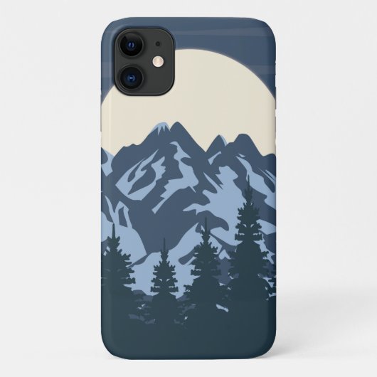 Uitzicht van Blue Mountain Case-Mate iPhone Case (Achterkant)