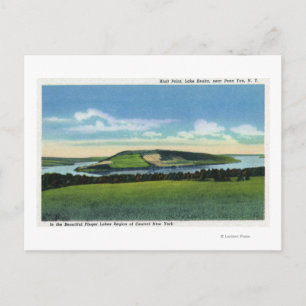 Uitzicht van Bluff Point bij Penn Yan Briefkaart