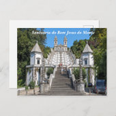 Uitzicht van Bom Jesus do Monte. Briefkaart (Voorkant / Achterkant)