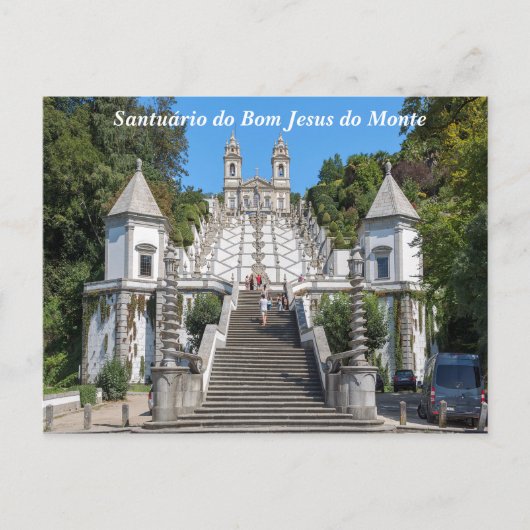 Uitzicht van Bom Jesus do Monte. Briefkaart (Voorkant)