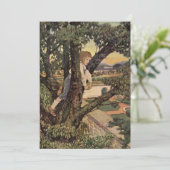 Uitzicht van bomen Jessie Willcox Smith Verjaardag Kaart (Staand voorkant)