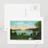 Uitzicht van Boston Boat Intering the Narrows Briefkaart (Voorkant / Achterkant)