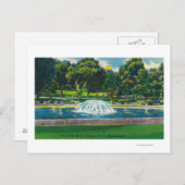 Uitzicht van Boston Common Frog Pond Briefkaart (Voorkant / Achterkant)