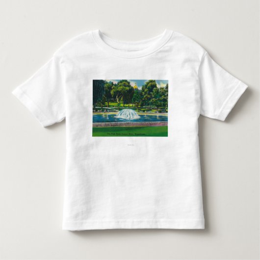 Uitzicht van Boston Common Frog Pond Kinder Shirts (Voorkant)