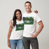 Uitzicht van Boston Common Frog Pond T-shirt (Unisex)