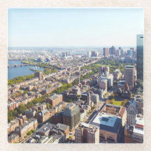 Uitzicht van Boston Glazen Onderzetter