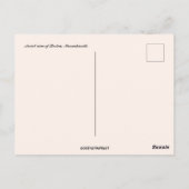 Uitzicht van Boston Massachusetts Briefkaart (Achterkant)