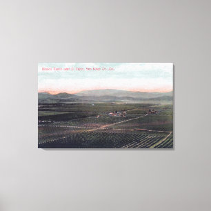 Uitzicht van Boston Ranch in San Diego County Canvas Afdruk