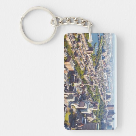 Uitzicht van Boston Sleutelhanger (Voorkant)