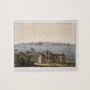 Uitzicht van Boston, uit Le Costume Ancien et Mode Legpuzzel