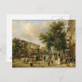 Uitzicht van Boulevard Montmartre, Parijs, 1830 Briefkaart (Voorkant / Achterkant)