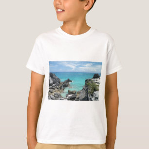 Uitzicht van bovenaan t-shirt