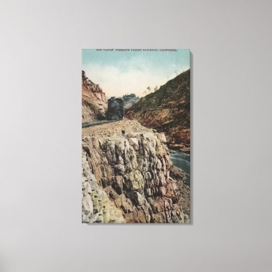 Uitzicht van Box Canon Train Canvas Afdruk (Voorkant)