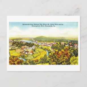  Uitzicht van Brownsville, Pennsylvania, Briefkaart