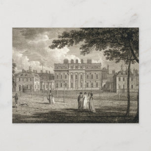 Uitzicht van Buckingham House, gegraveerd door W. Briefkaart
