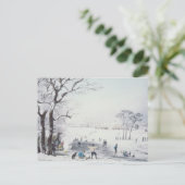 Uitzicht van Buckingham House, James Park in Winte Briefkaart (Staand voorkant)