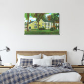 Uitzicht van buitenaf van Gen. Philip Schuyler's M Canvas Afdruk (Insitu (Slaapkamer))