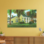 Uitzicht van buitenaf van Gen. Philip Schuyler's M Canvas Afdruk (Insitu (Woonkamer))