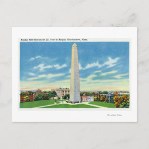 Uitzicht van Bunker Hill Monument Briefkaart